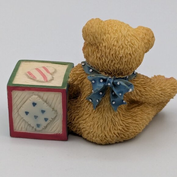 Cherished Teddies Bear with ABC "N" Block Figurine 158488N (1995) - Picture 5 of 10